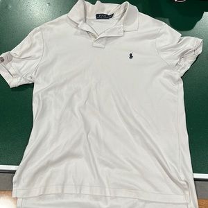White soft fit XL polo